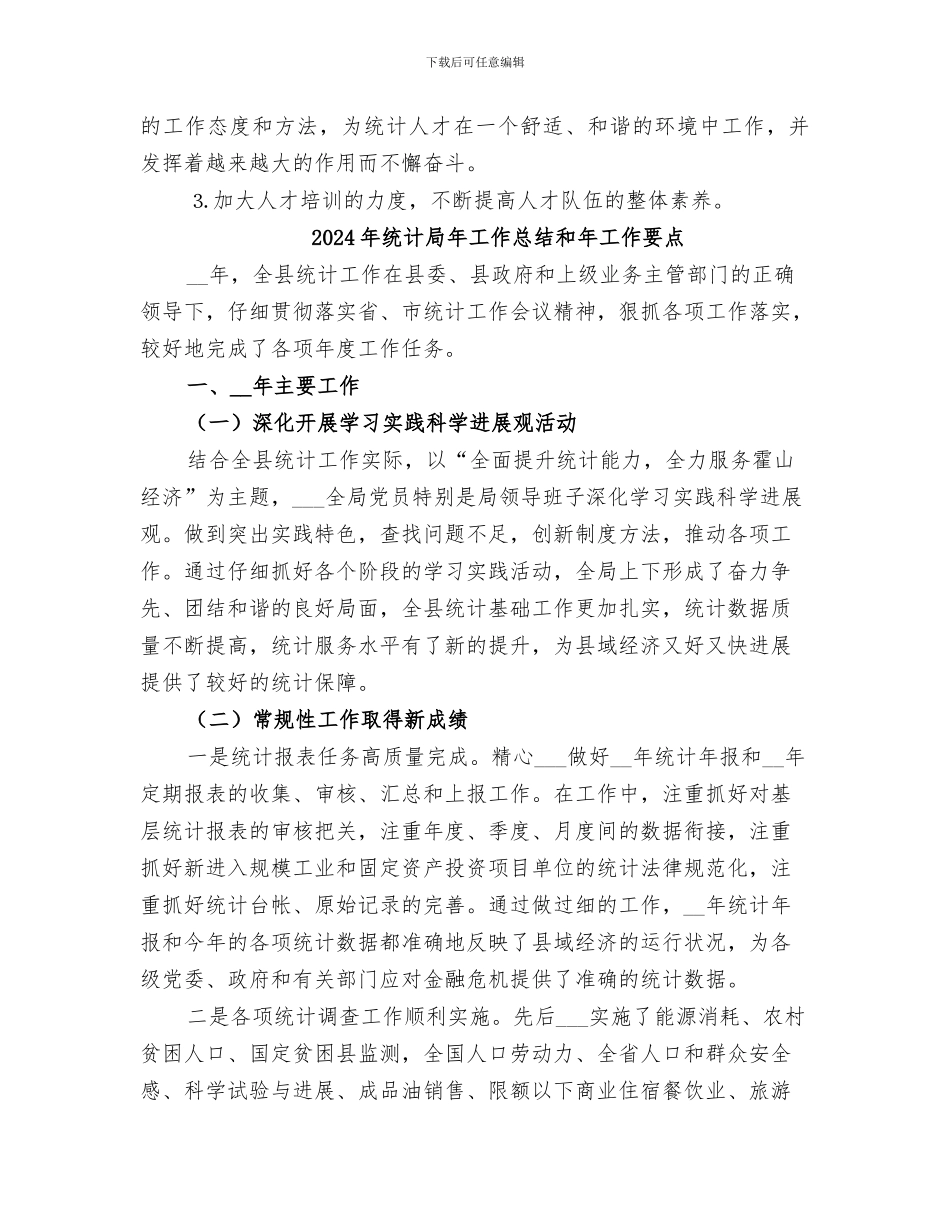 2024年统计局年人才工作总结_第3页