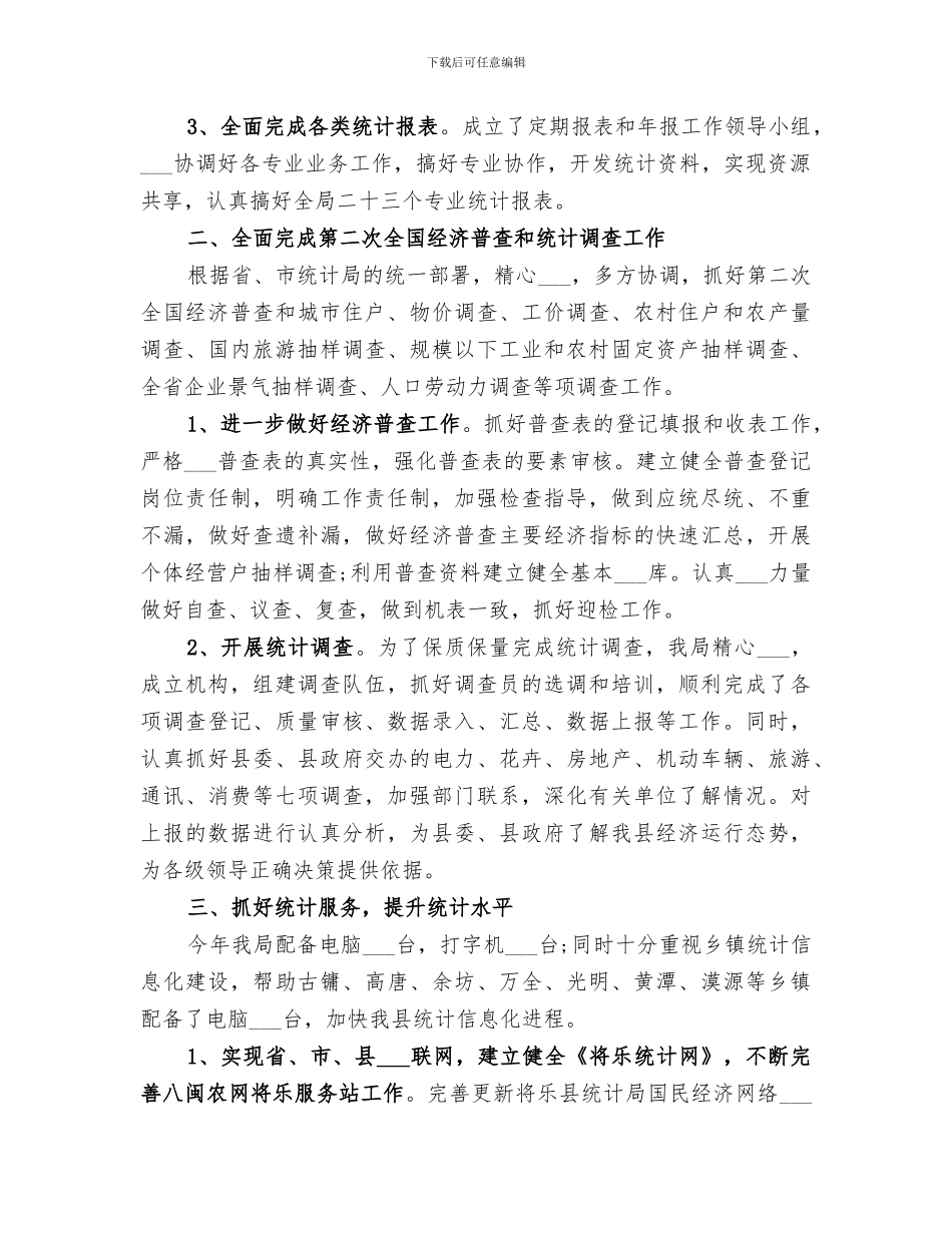 2024年统计工作总结报告_第2页