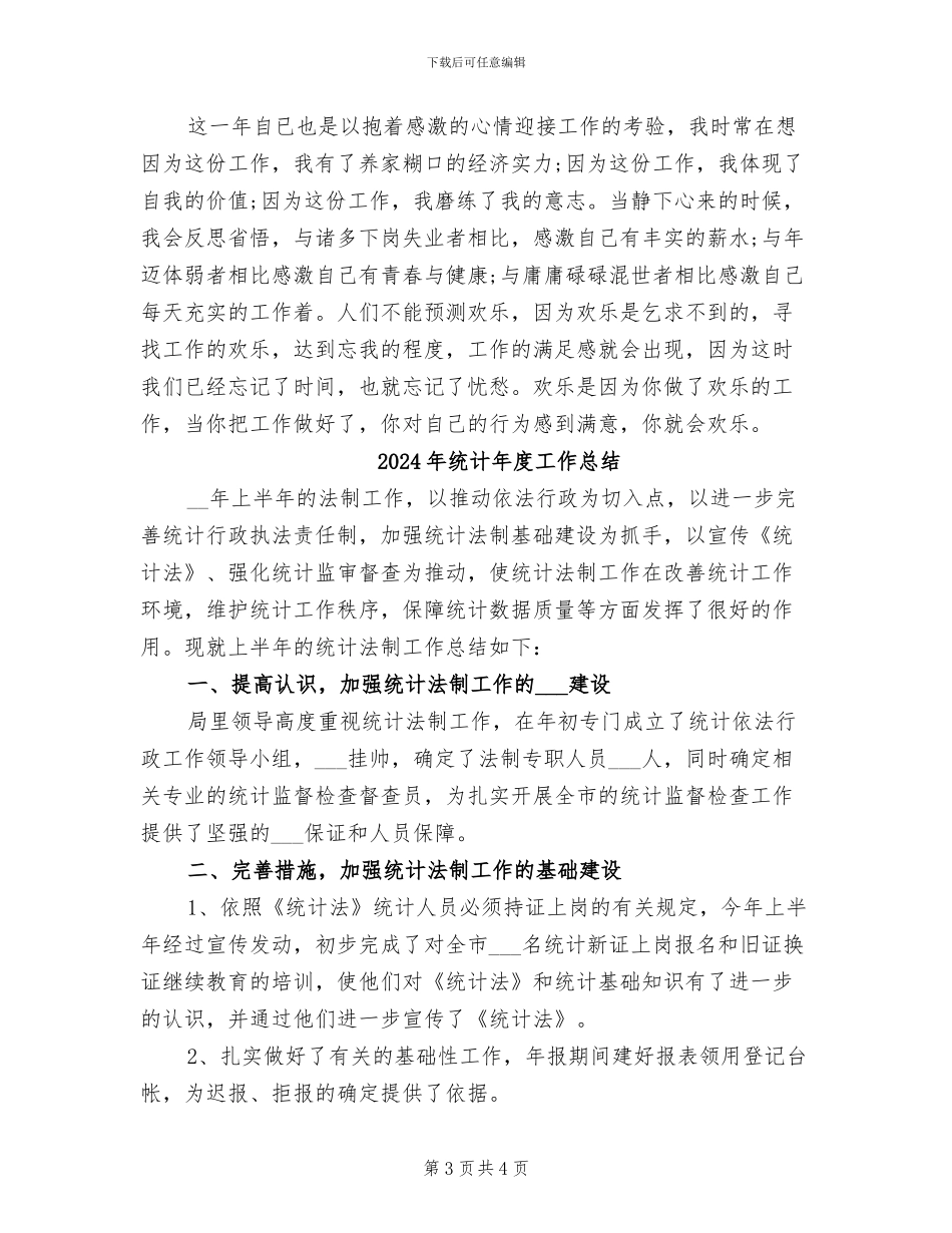 2024年统计年度个人总结范文_第3页