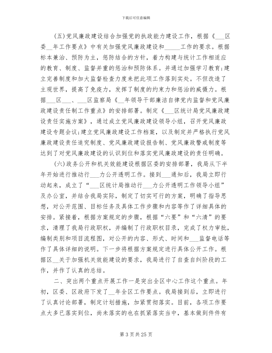 2024年统计年度工作总结范本_第3页
