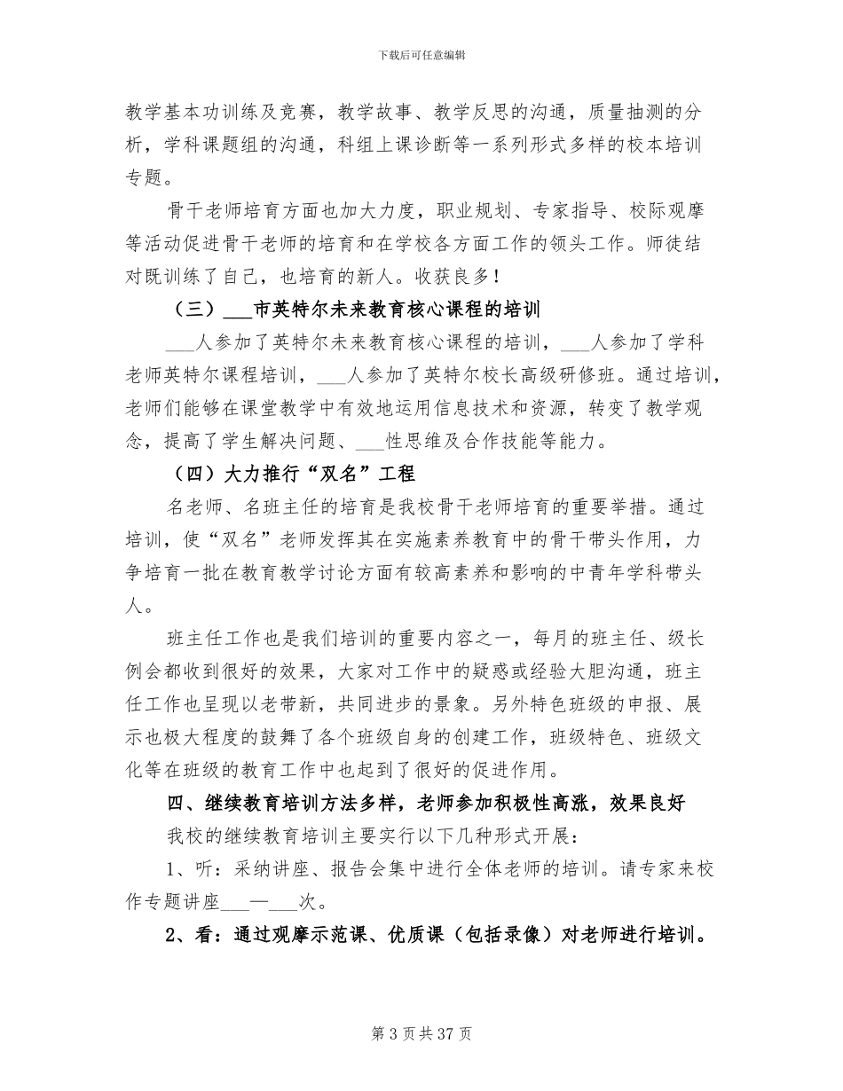 2024年继续教育个人工作总结_第3页