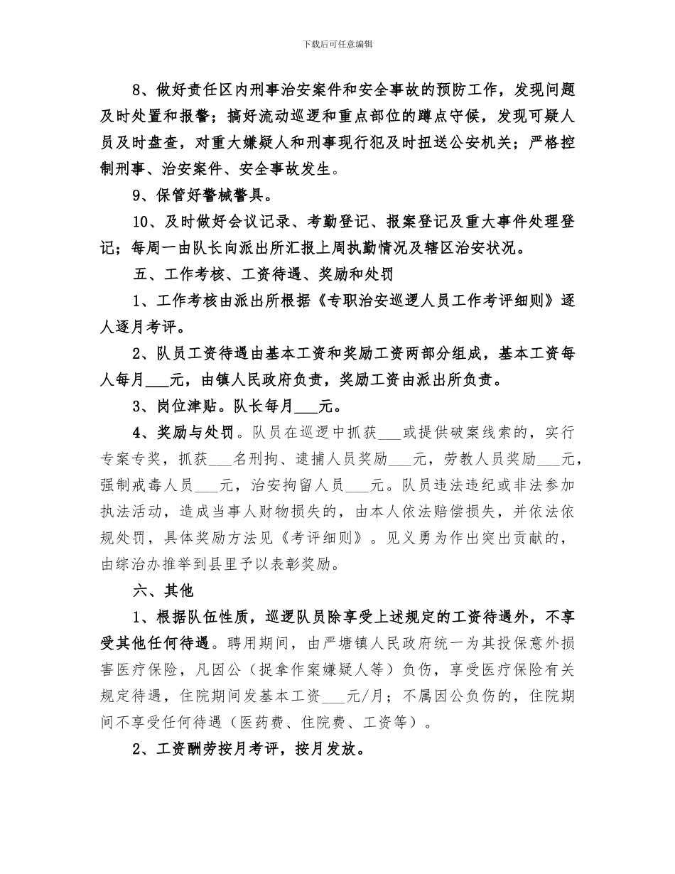 2024年综治专职巡逻队工作小结范本_第3页