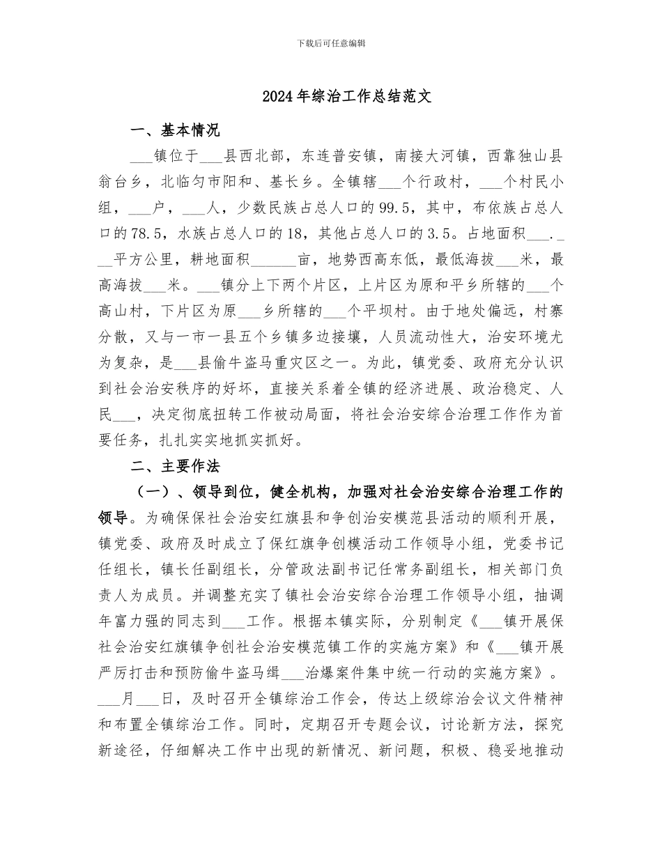 2024年综治工作总结范文_第1页
