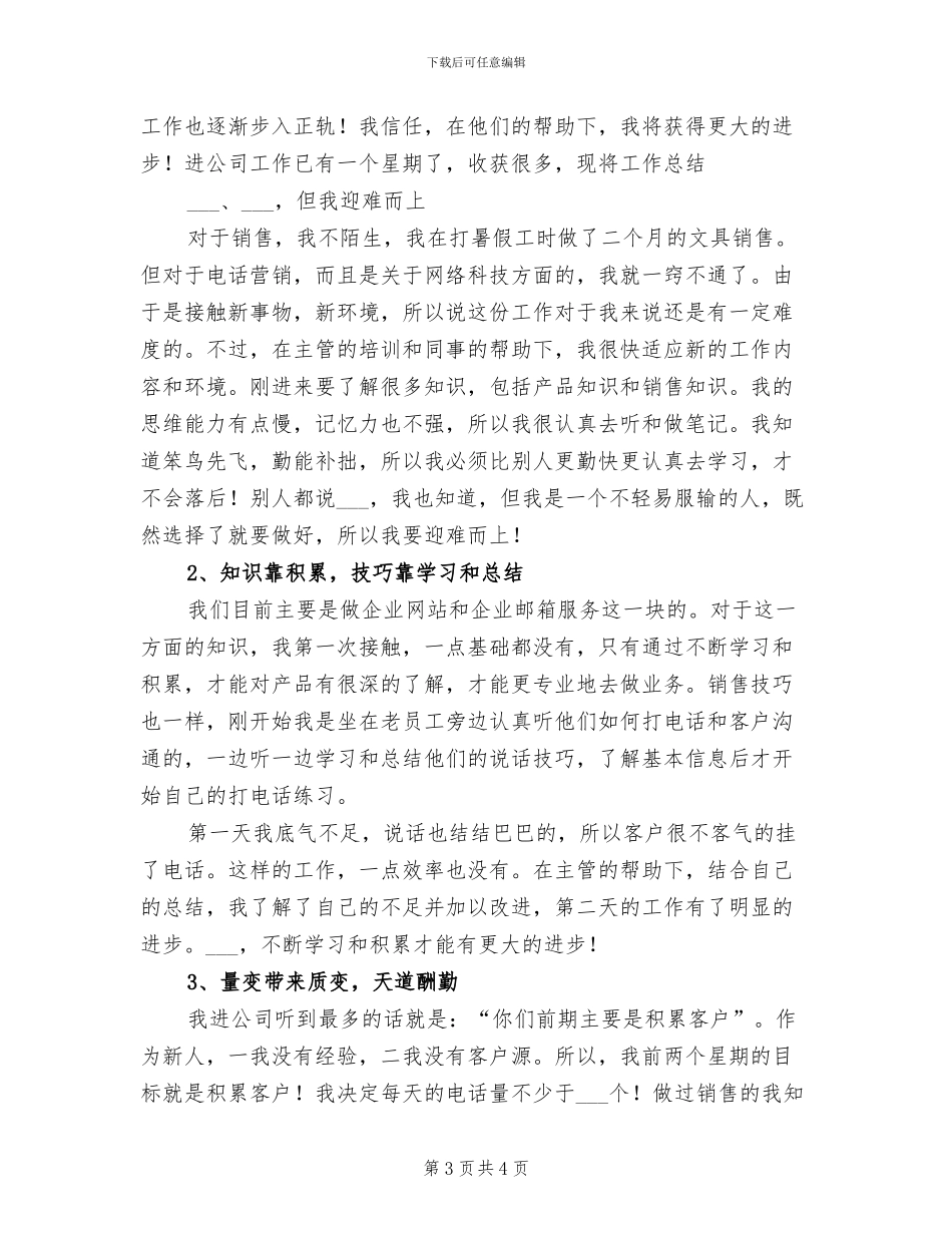 2024年网络科技商务部员工工作总结_第3页