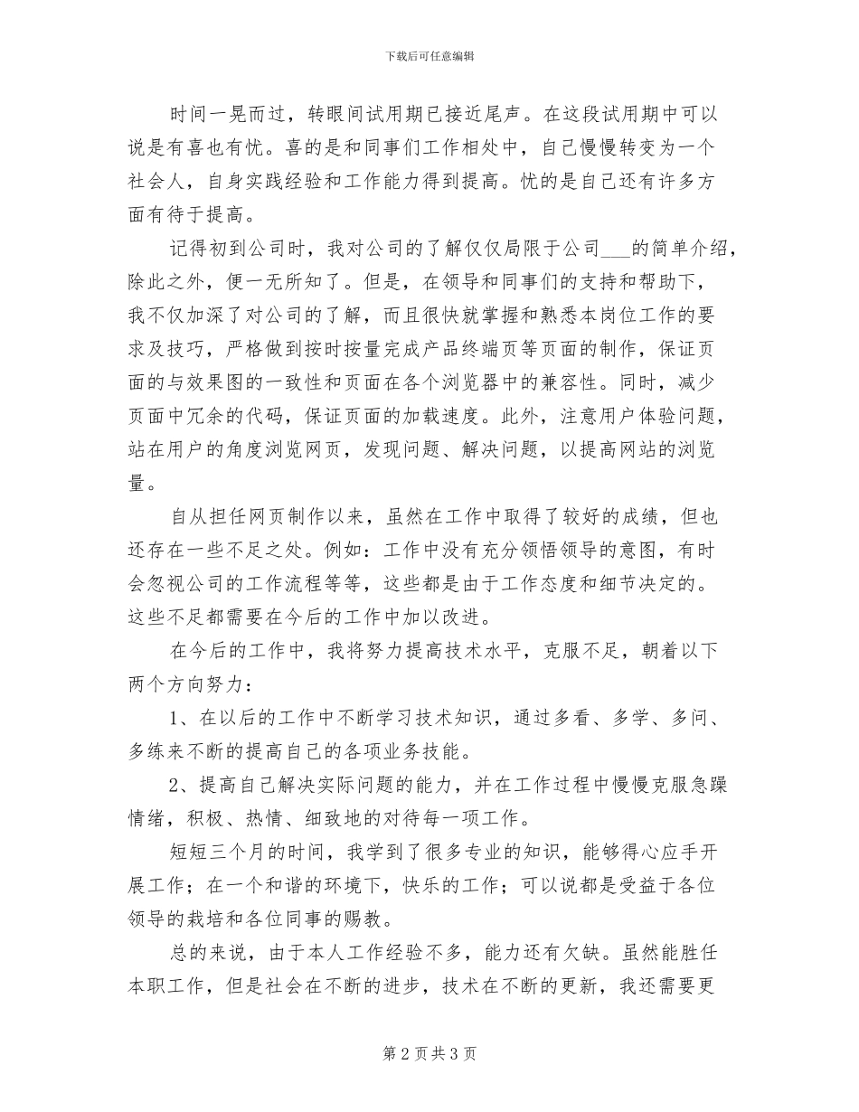 2024年网页设计师个人年终总结范文_第2页