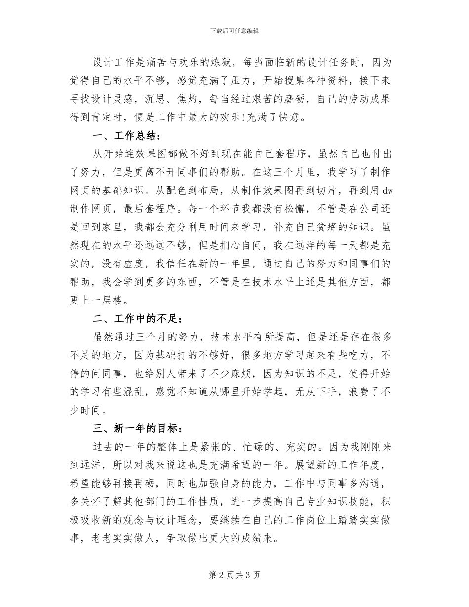2024年网页设计师年度总结范文_第2页