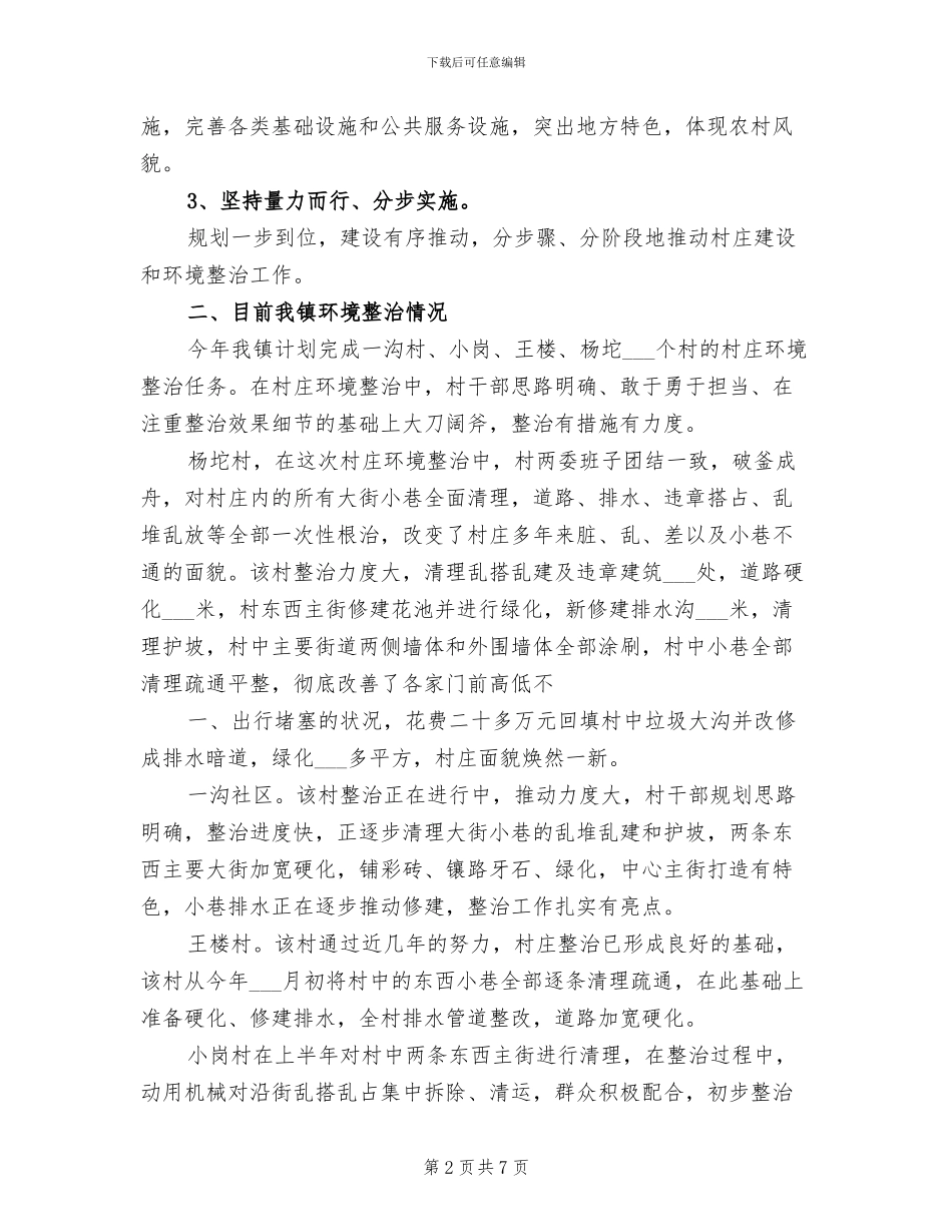 2024年美丽乡村工作总结模板_第2页