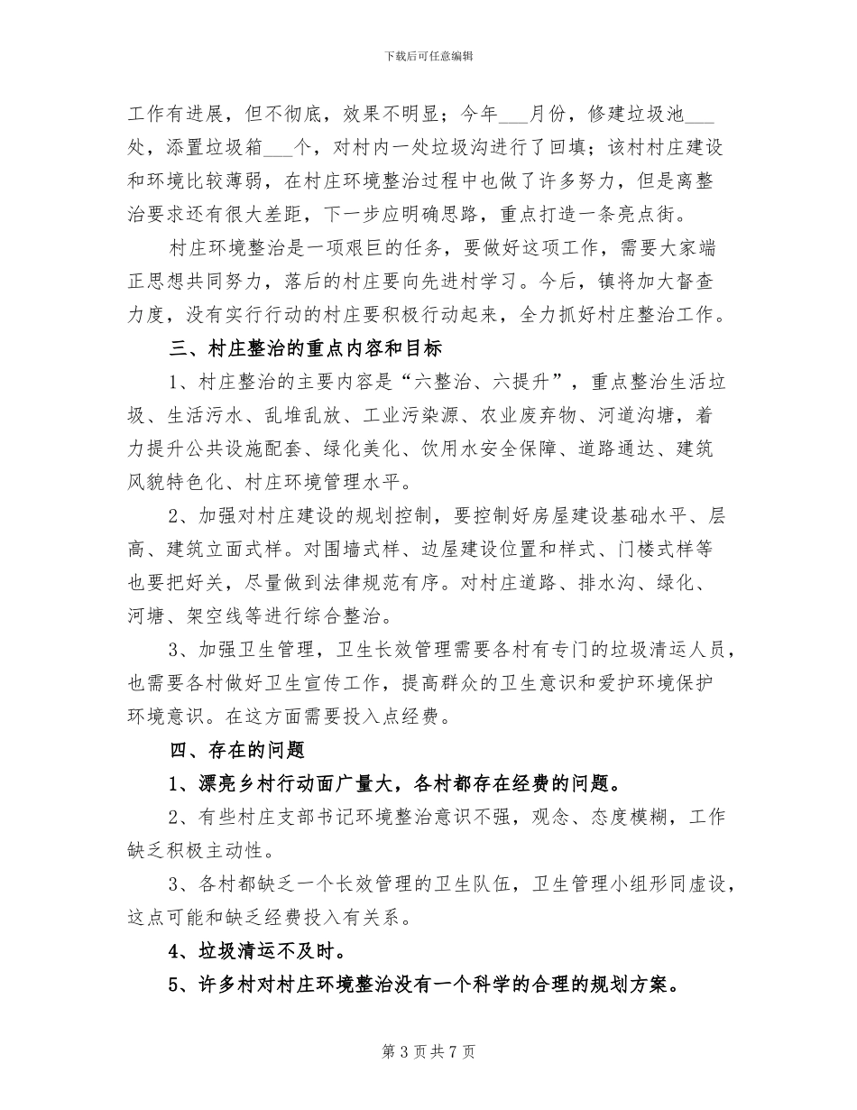 2024年美丽乡村工作总结模板_第3页