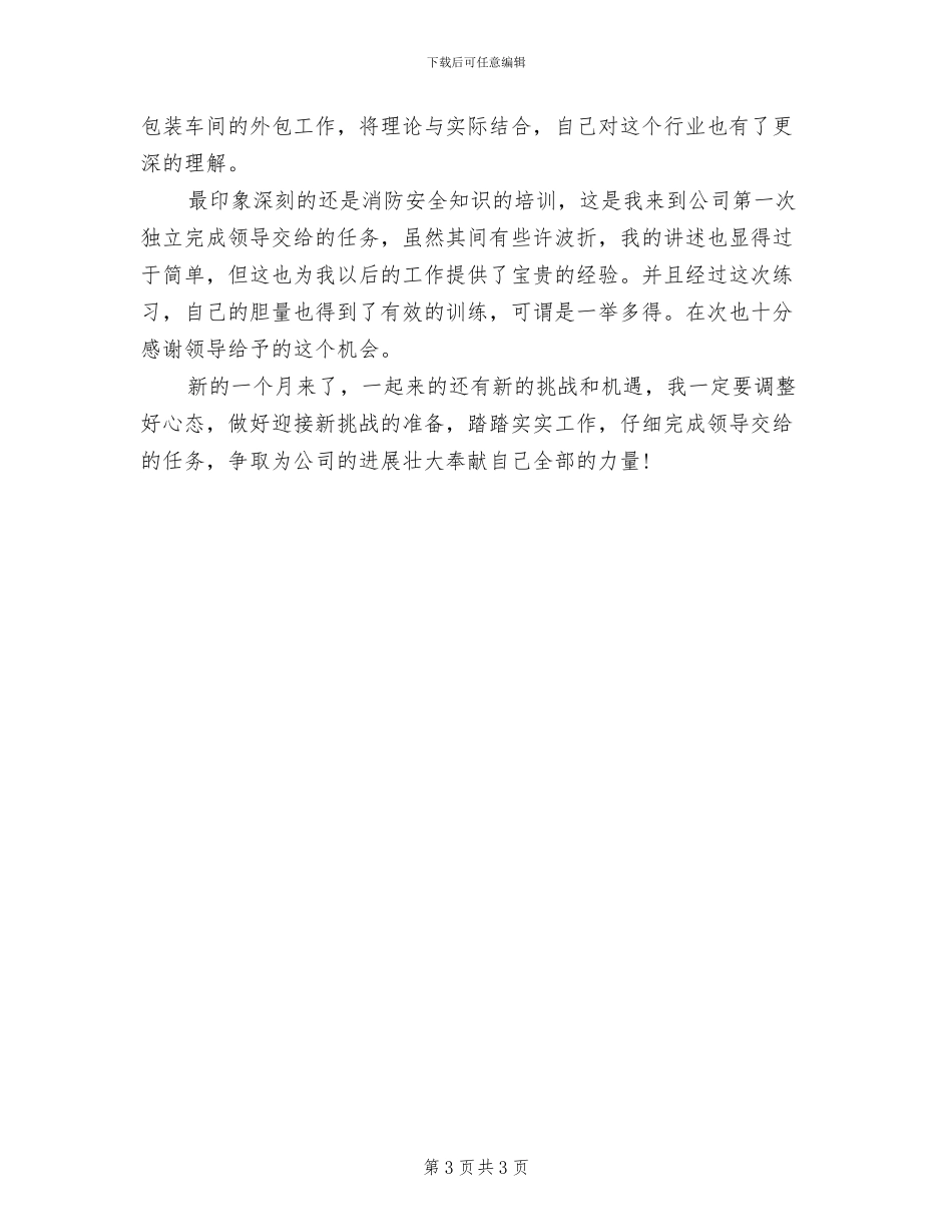 2024年美容行业月度工作总结_第3页