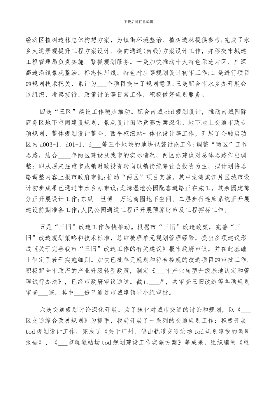 2024年规划局工作总结_第2页