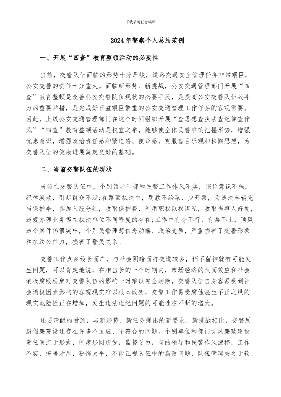 2024年警察个人总结范例_第1页