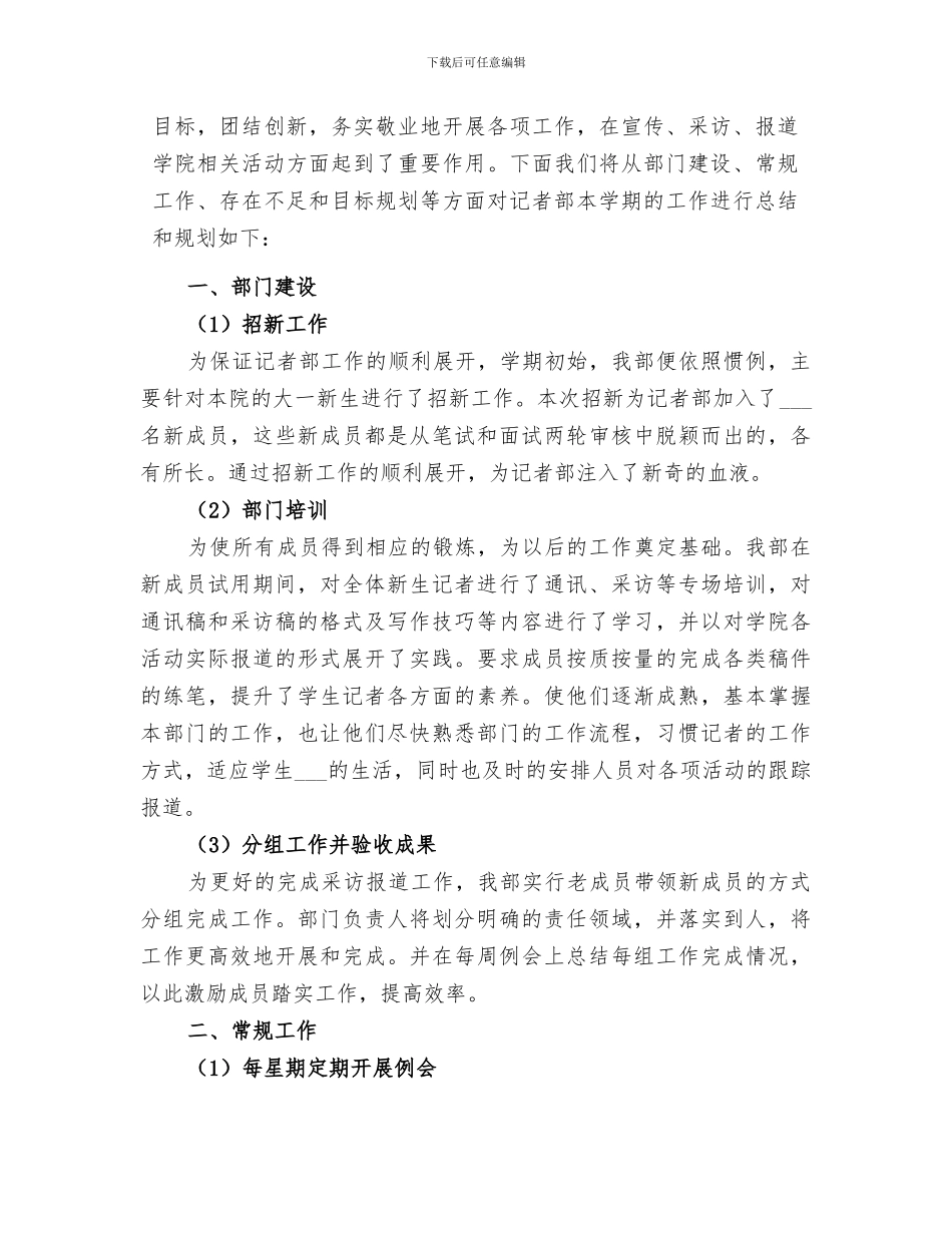 2024年记者部工作总结_第2页