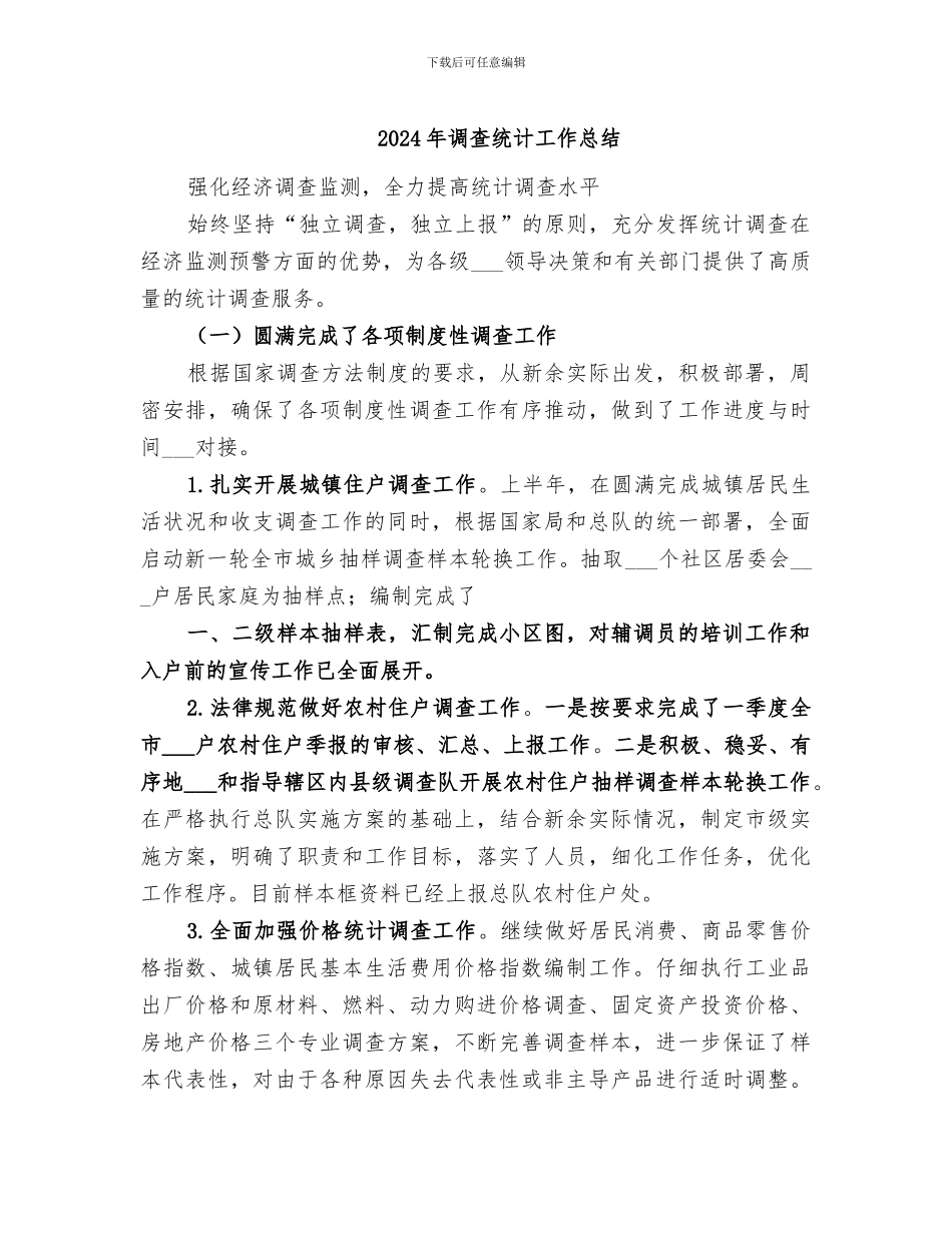 2024年调查统计工作总结_第1页