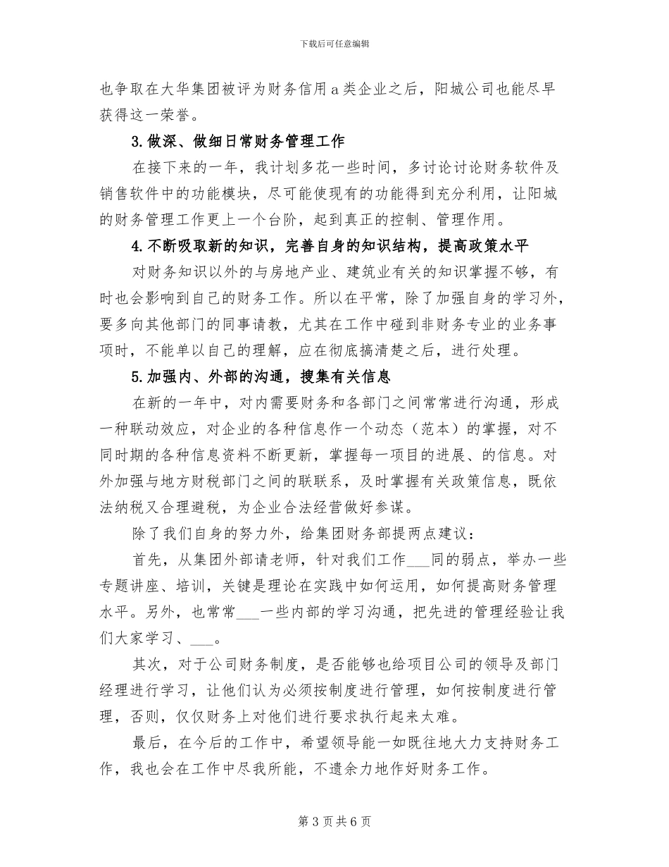 2024年财务工作总结新选_第3页