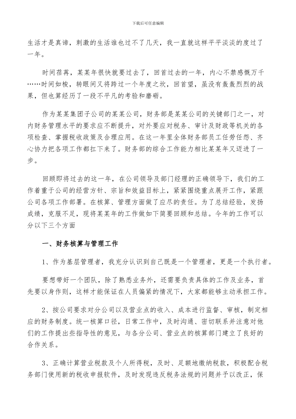 2024年财务总监个人年终总结及计划模板_第2页