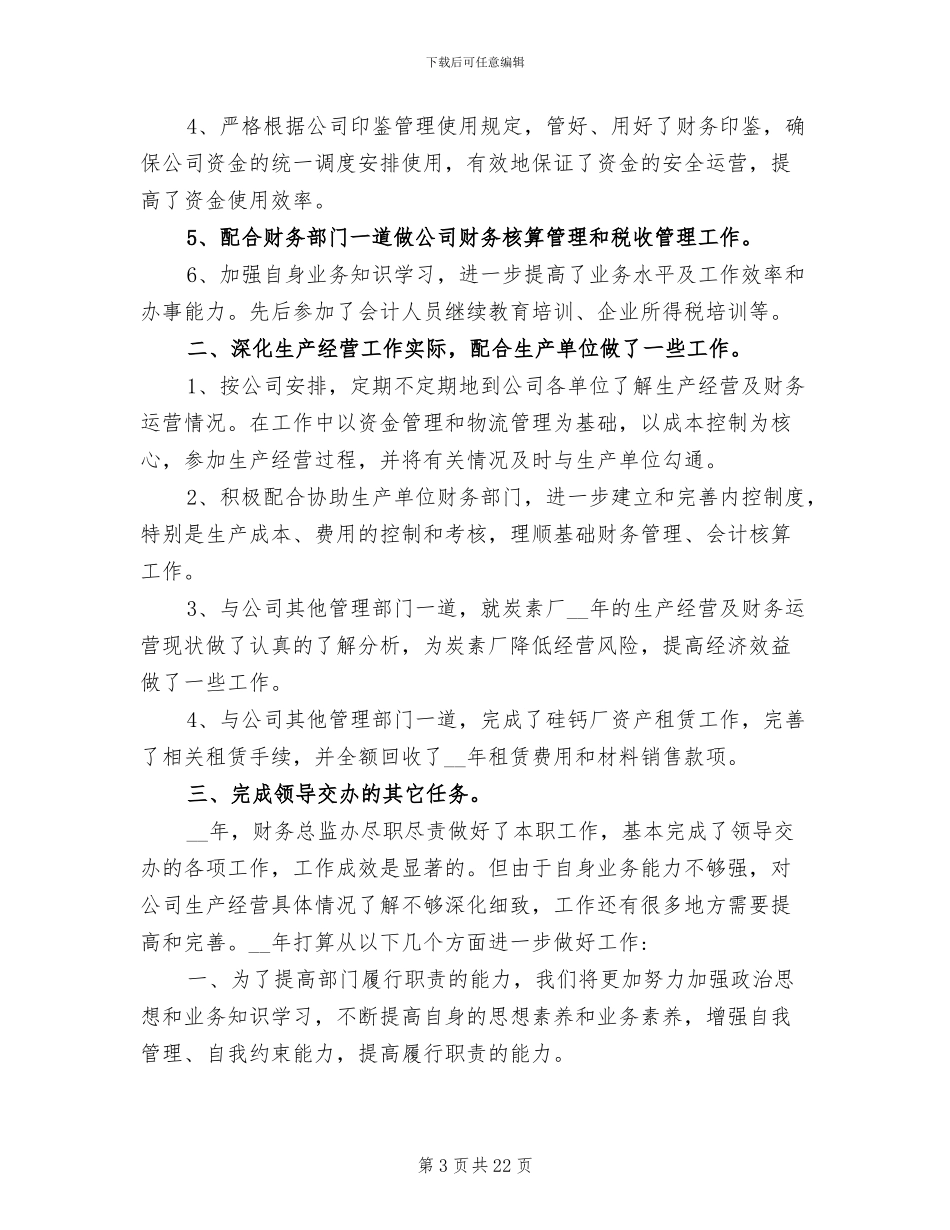 2024年财务总监工作总结与思路_第3页