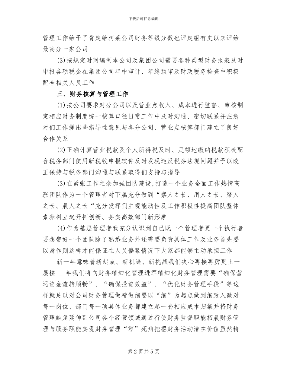 2024年财务经理年底总结范文_第2页