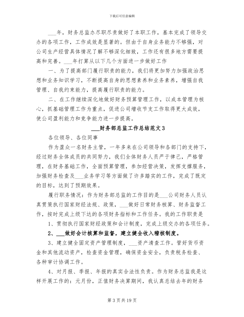 2024年财务部总监工作总结_第3页