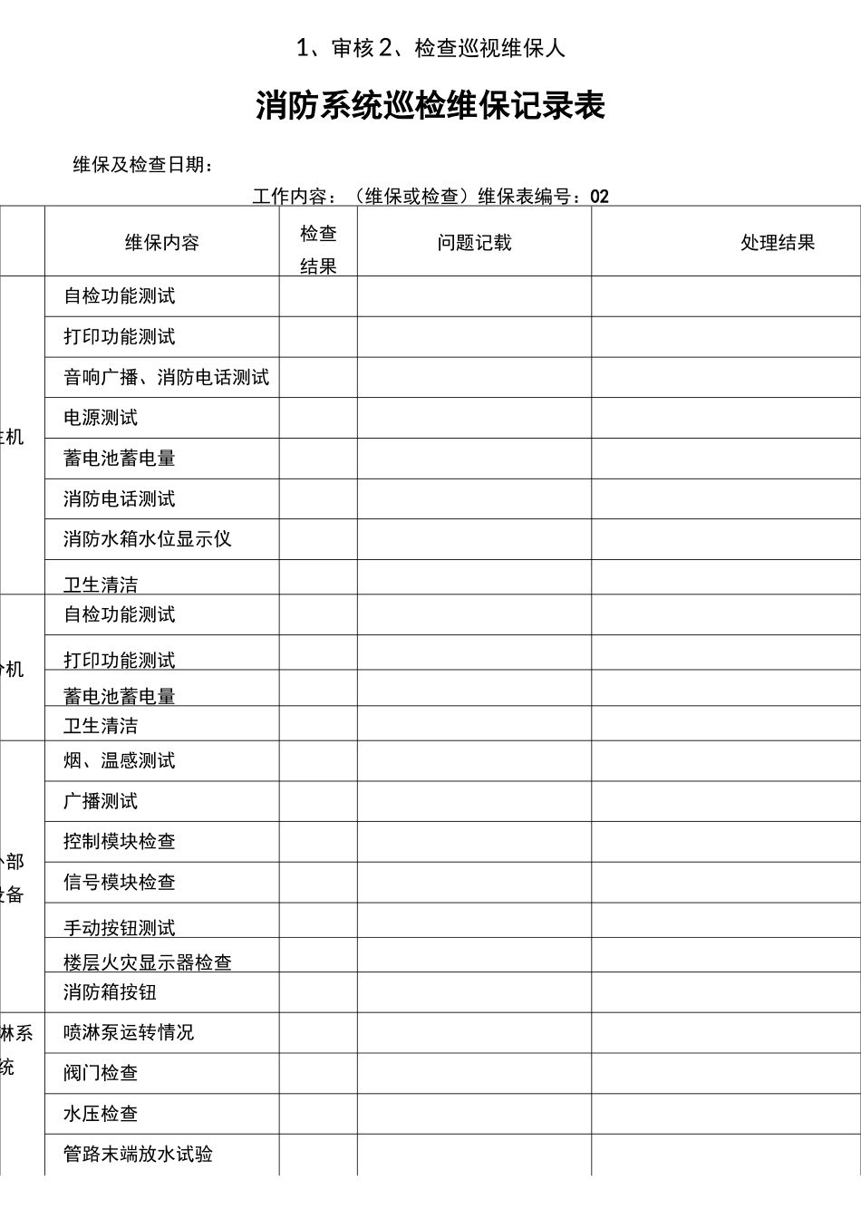 设施维护保养记录簿表_第3页