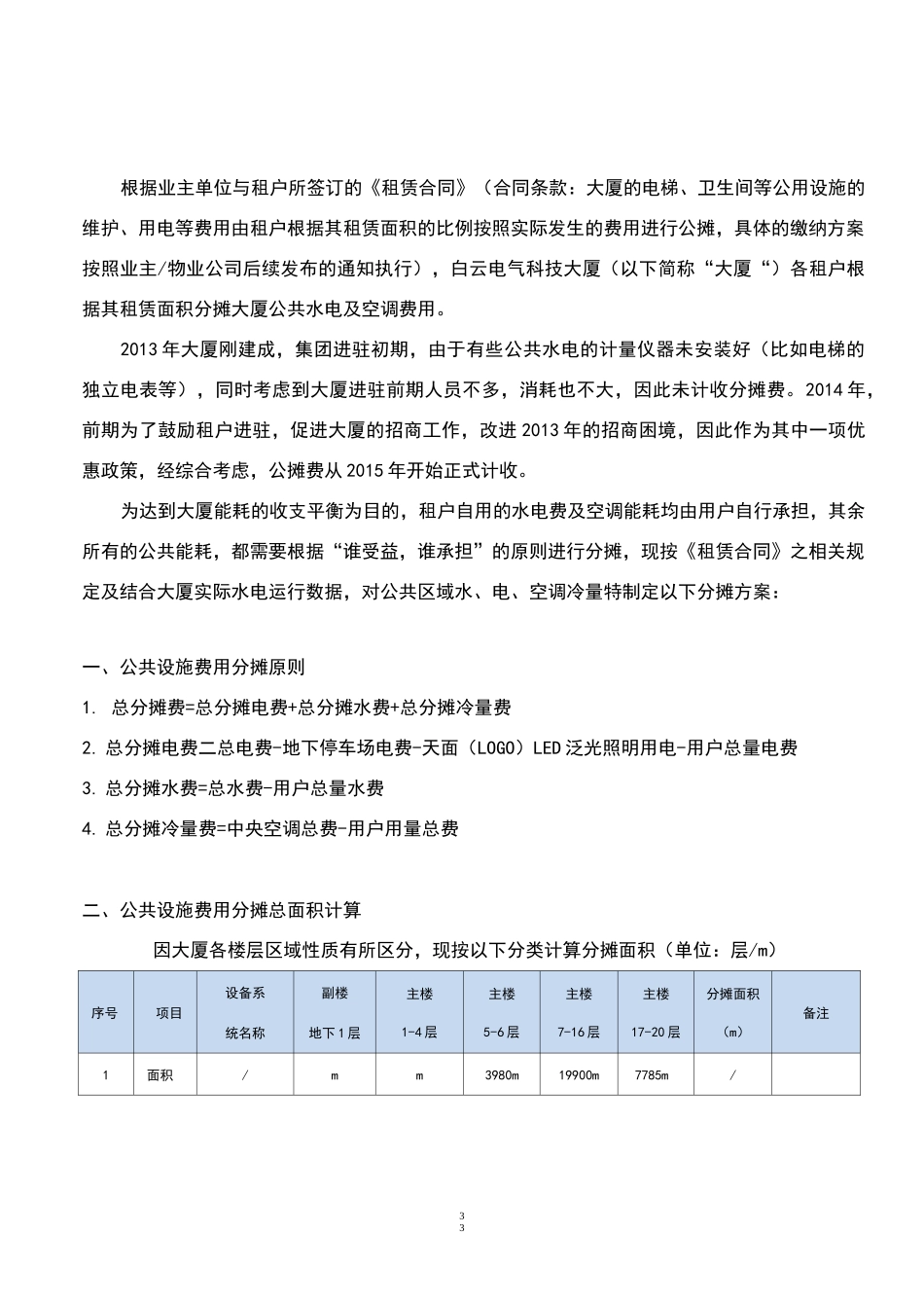 大厦公共设施公摊费计收标准_第3页