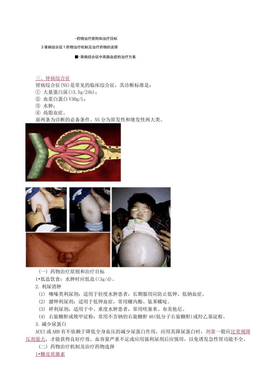 泌尿系统常见疾病的药物治疗知识点总结_第3页