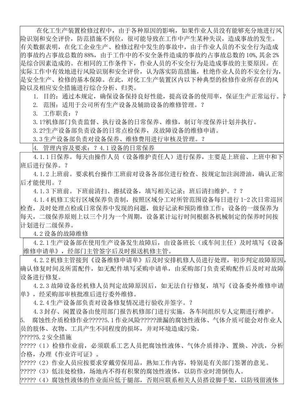 设备维修作业指导书_第2页