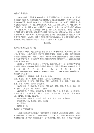 河北各大商场资料