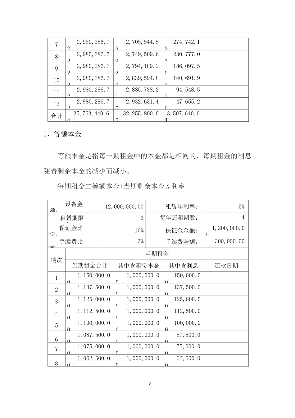融资租赁收益测算及会计处理_第3页