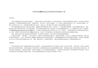 (仓库管理)战备物资智能仓库管理解决方案