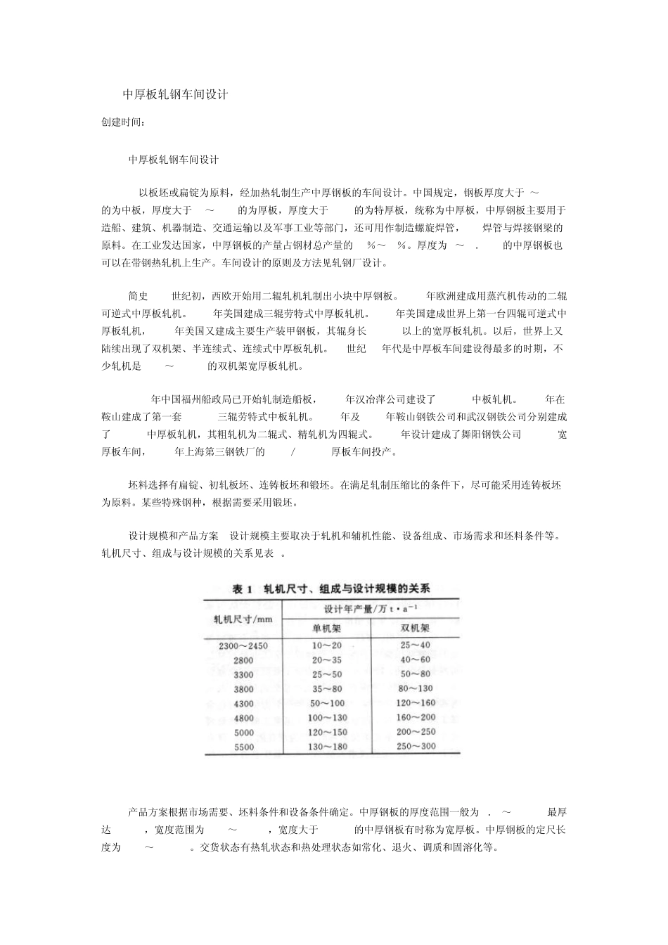 中厚板轧钢车间设计_第1页