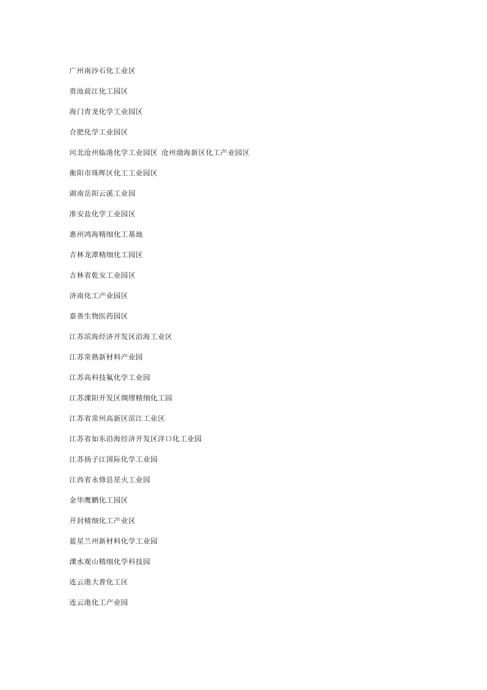 中国100余个化工园区汇总_第3页