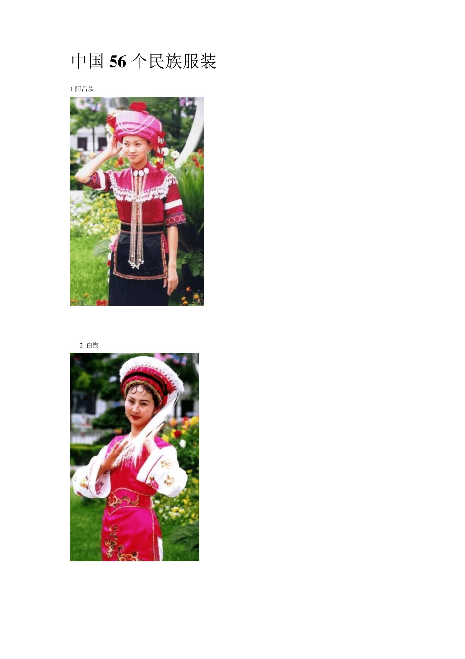 中国56个民族服装图_第1页