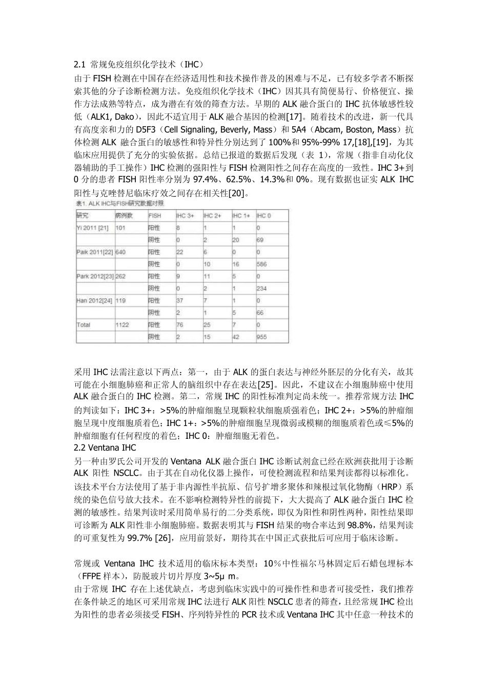 中国ALK阳性非小细胞肺癌诊断专家共识(转载)_第3页