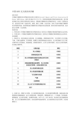 中国AOPA无人机培训详解.精讲