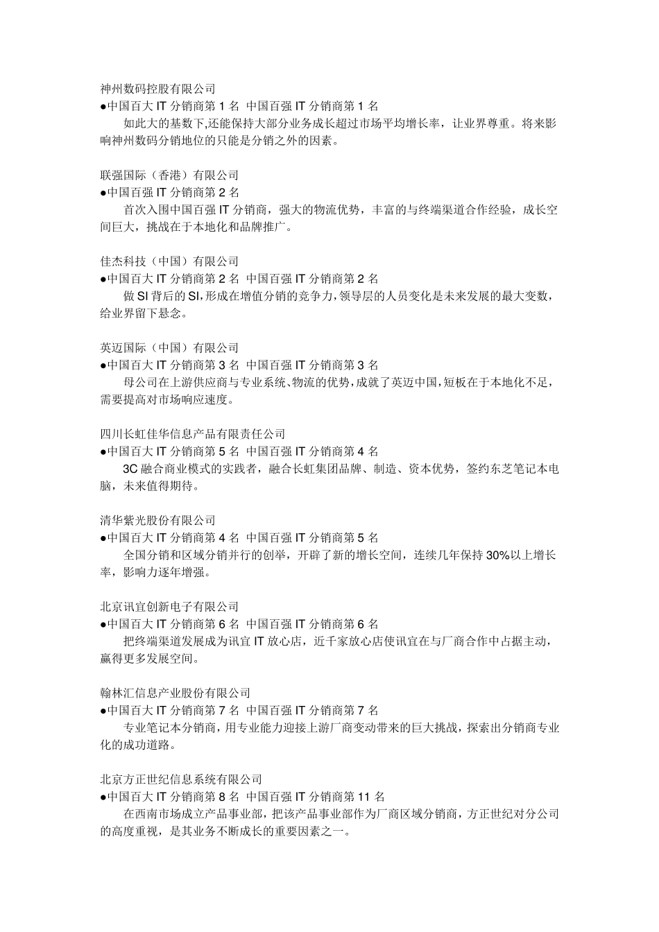 中国IT分销商_第1页
