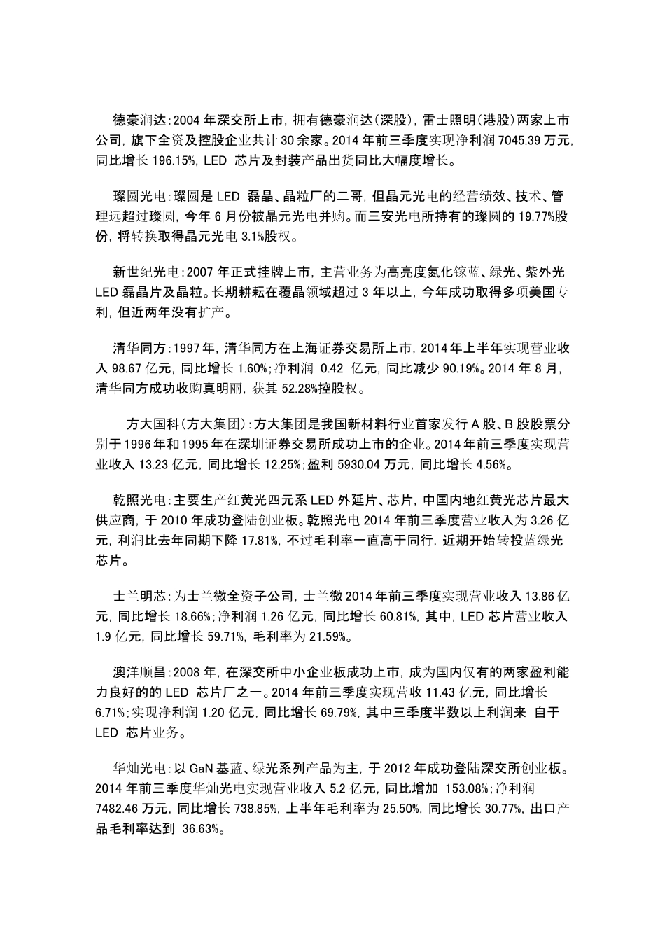 中国LED芯片封装企业一览表_第2页