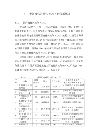 中国LNG的发展