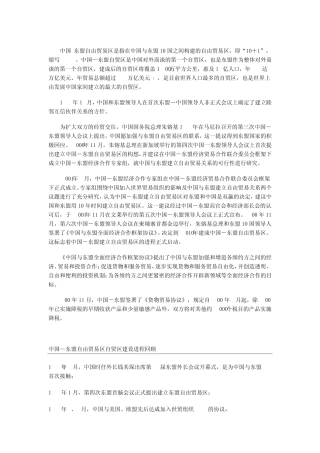 中国——东盟自由贸易区简介