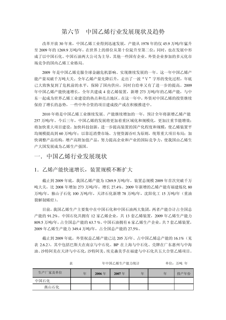 中国乙烯行业发展状况_第1页