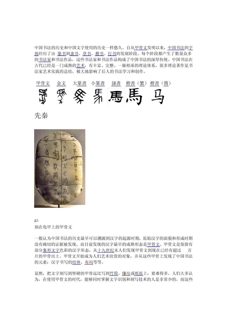 中国书法的历史和中国文字使用的历史一样悠久_第1页