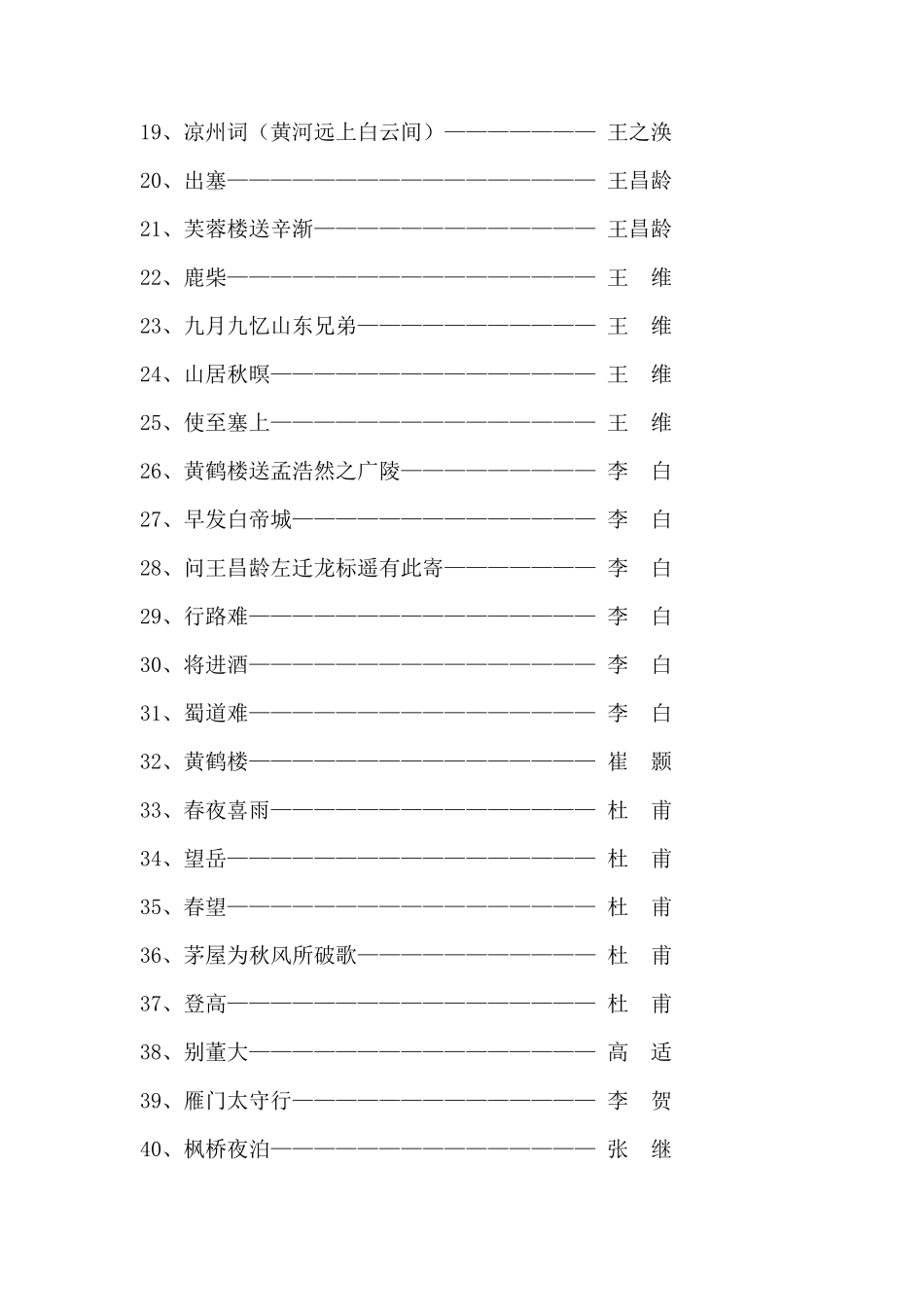 中国优秀传统文化经典背诵篇目(120篇)_第2页