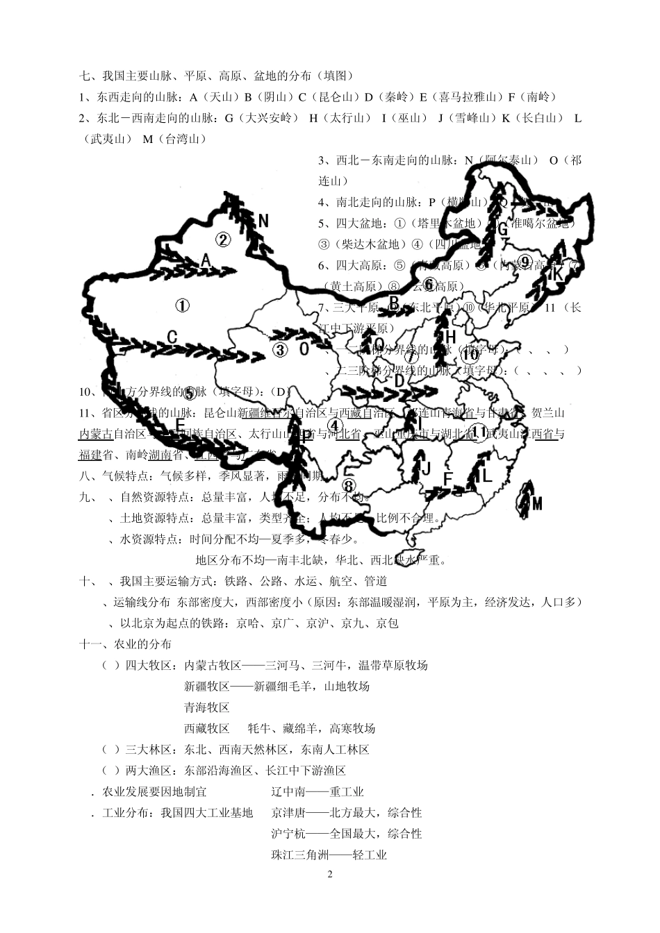 中国区域地理资料_第2页