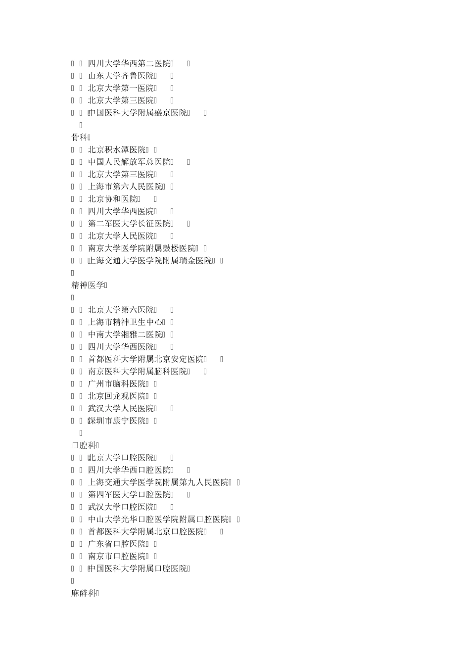 中国医院科室排名_第3页
