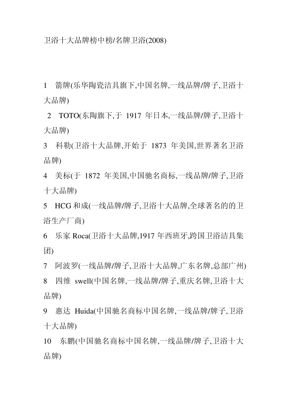 中国十大卫浴洁具品牌_第3页