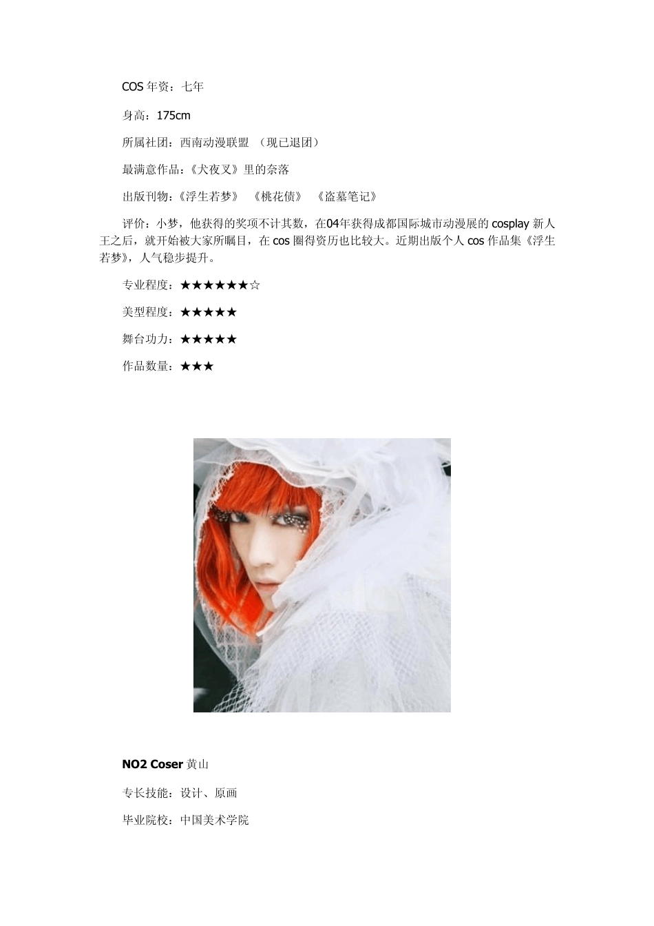 中国十大知名coser排行_第2页