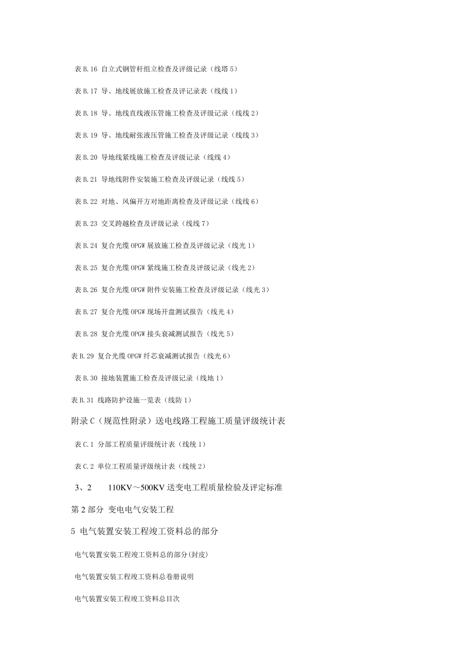 中国南方电网电力工程资料表格大全_第2页
