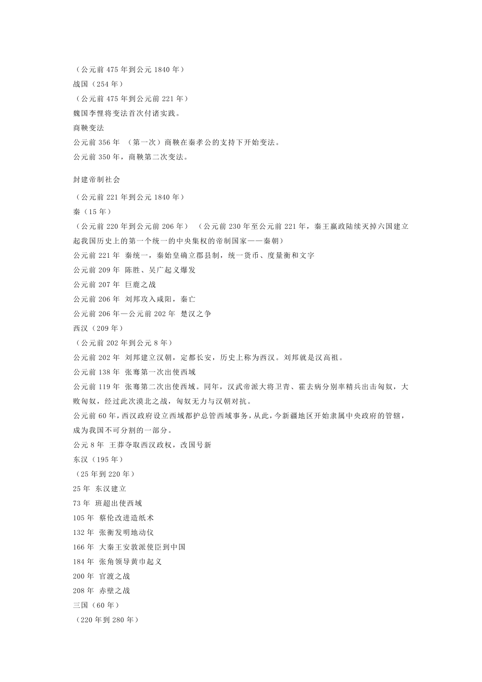 中国历史年表+口诀_第3页