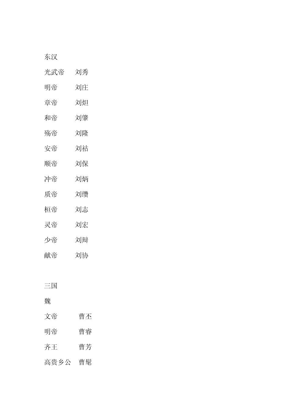 中国历史朝代顺序表以及各朝皇帝顺序_第2页