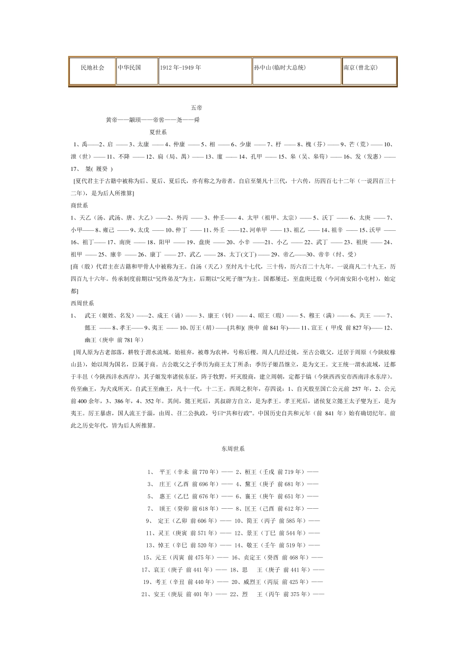 中国历史纪年表(最详细版)_第2页