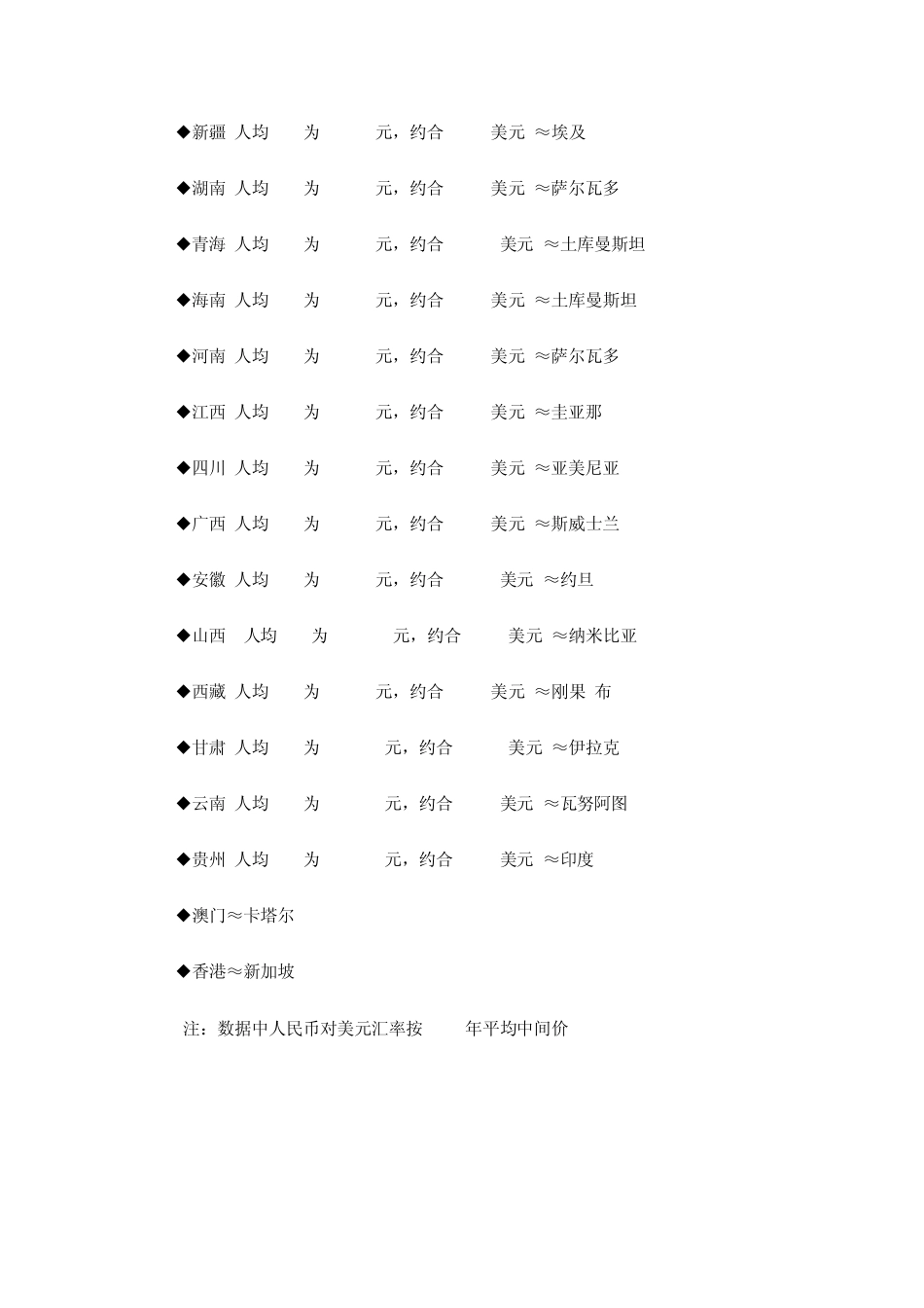 中国历年从解放到今2011年GDP数据(各省排名、各城市、各省人均)人均GDP对比世界各国广东相当哈萨克斯坦_第3页